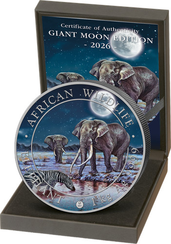 Silber somalia elefant - 1, kg