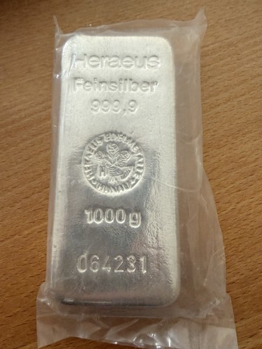 Heraeus 1kg silberbarren - heraeus,