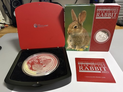 Silber lunar hase 2011 - silber,