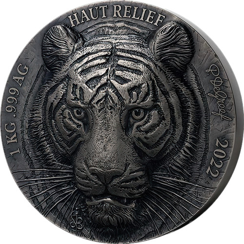 1kg silber mauquoy tiger 2022 - 1kg,