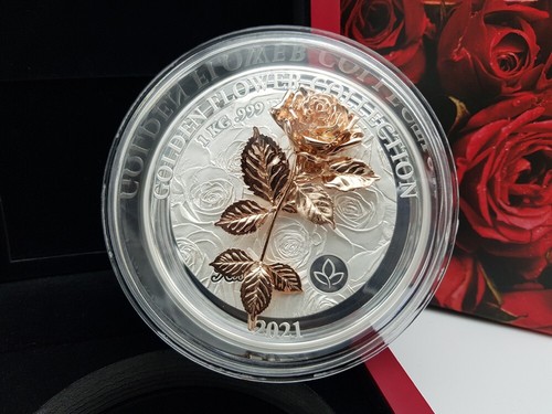 Samoa 2021 golden flower - 25$,