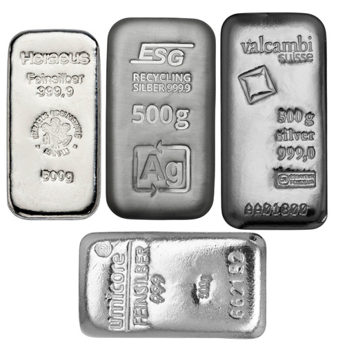 500 silberbarren 2 kilo - 500, g