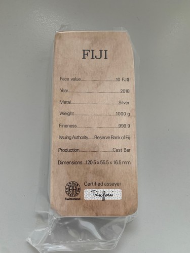 Fiji silberbarren 1000g - silberbarren,