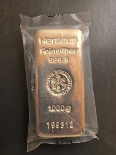 Silberbarren heraeus - 1, kg