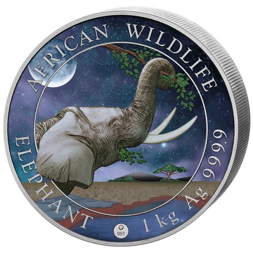 Silbermünze 1kg elefant giant - silbermünze,